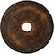 Ekena Millwork Rose and Ribbon Ceiling Medallion (Fits Canopies up to 4"), 23 5/8"OD x 4"ID x 1 1/2"P, Rust CM23RORUS - alternate 1